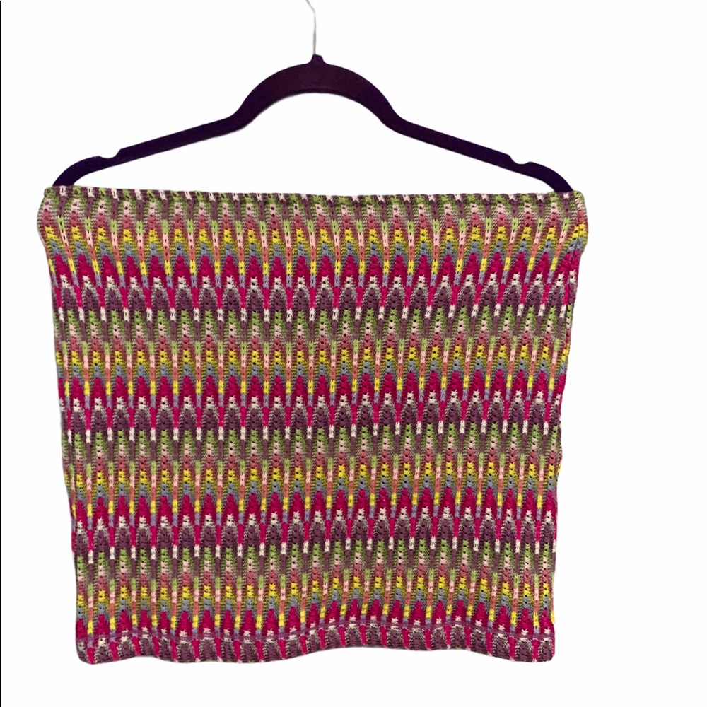 Chelsea & Violet striped knit mini skirt